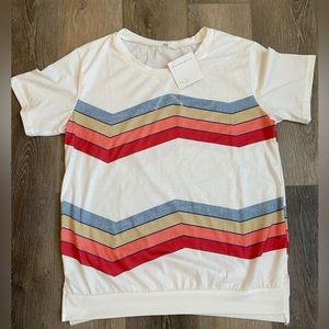 NWT Sunday Grey casual Tshirt